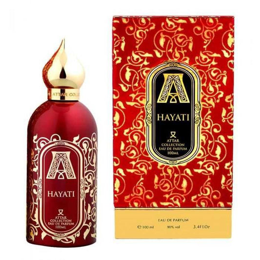 Attar Collection Hayati bottle with packaging