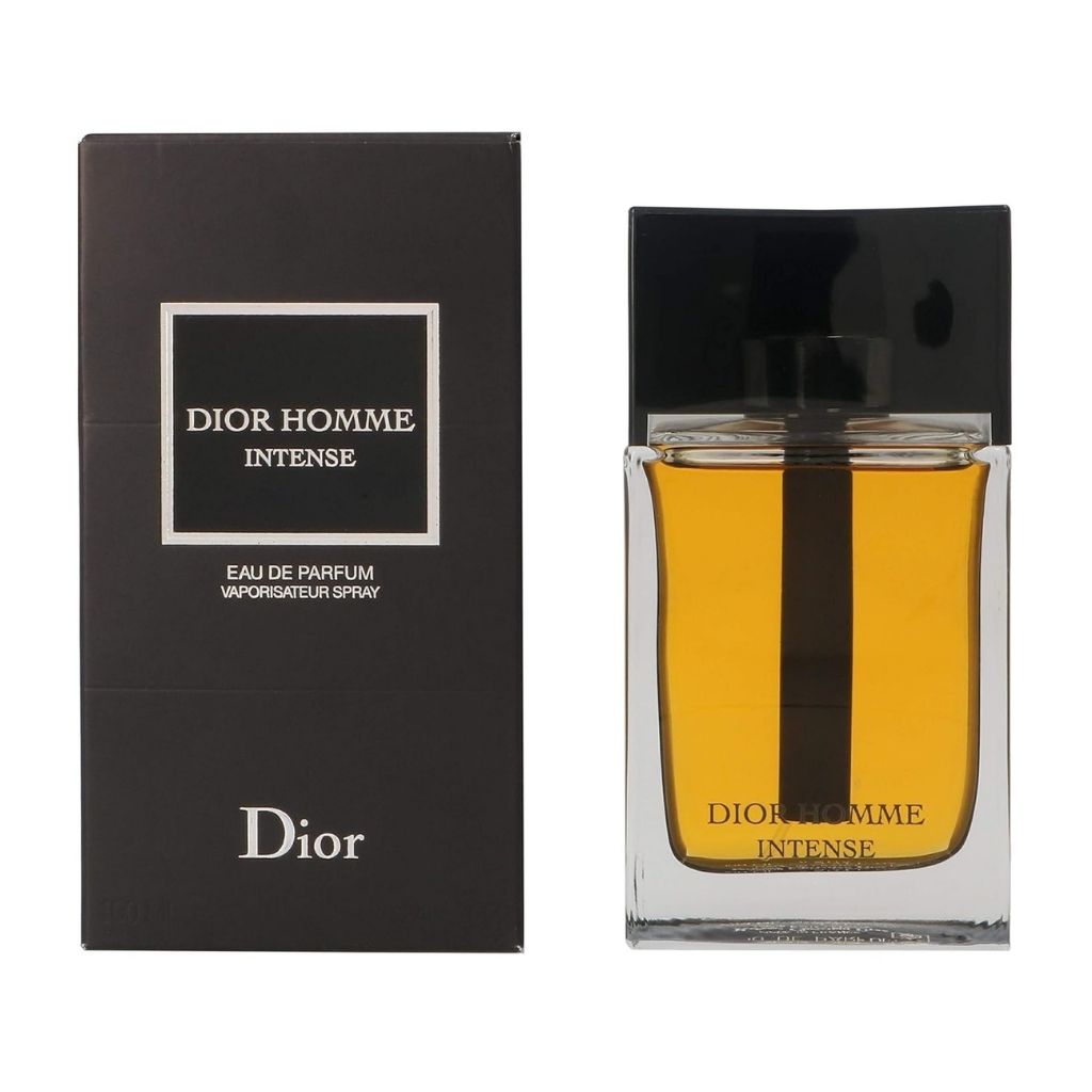 Dior Homme Intense bottle with packaging