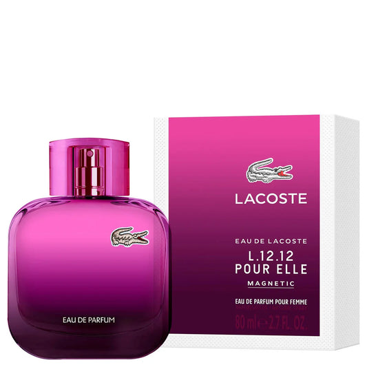 Lacoste L.12.12 Magnetic Eau de Parfum for Women bottle with packaging