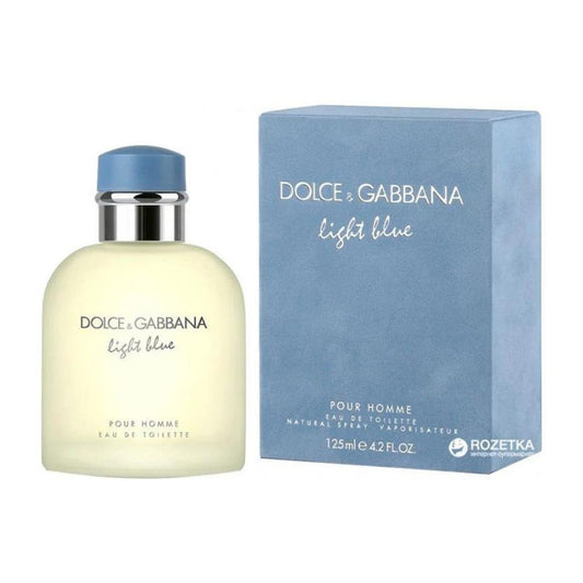 Dolce & Gabbana Light Blue Pour Homme bottle with packaging