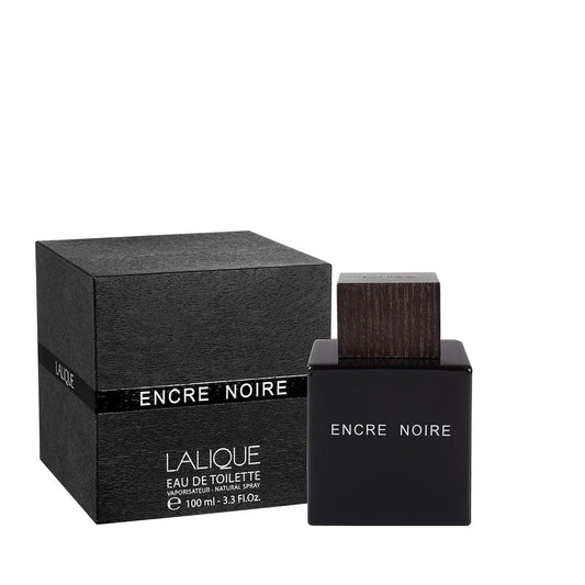 Lalique Encre Noir bottle with packaging