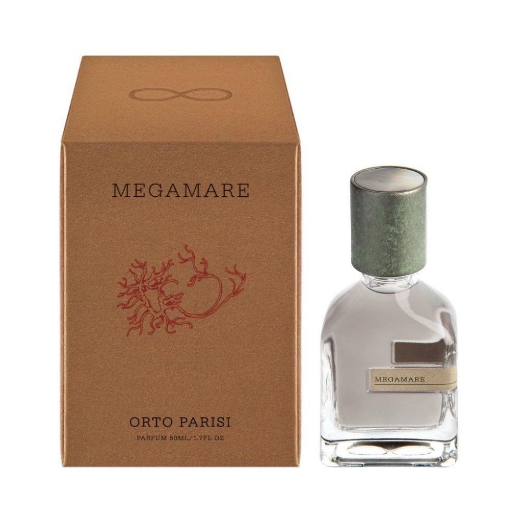 Megamare Parfum bottle with packaging