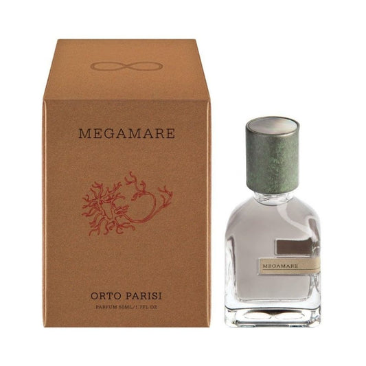 Megamare Parfum bottle with packaging