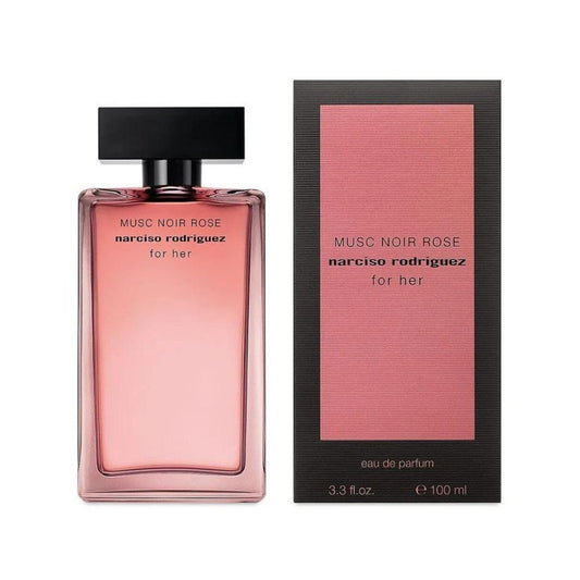Musc Noir Rose For Her Eau de Parfum bottle with packaging
