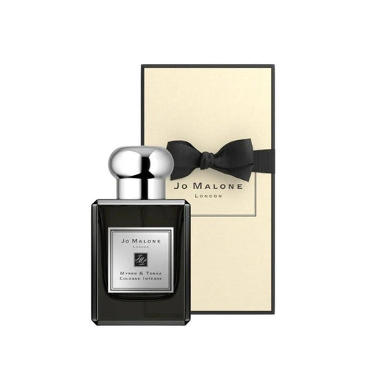 Jo Malone Myrrh & Tonka Cologne Intense bottle with packaging