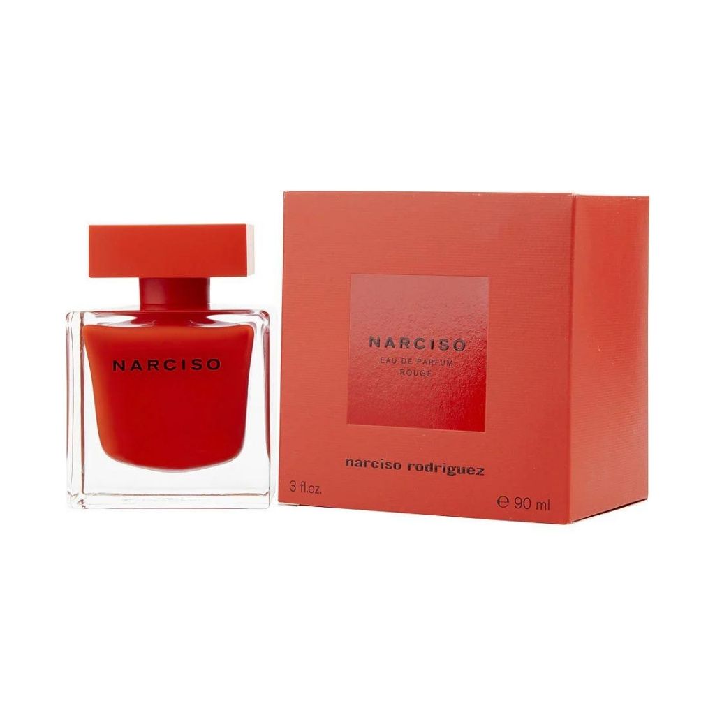 Narciso Rouge Eau de Parfum bottle with packaging
