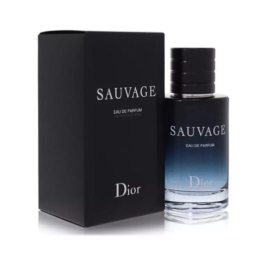 Sauvage Eau de Parfum bottle with packaging