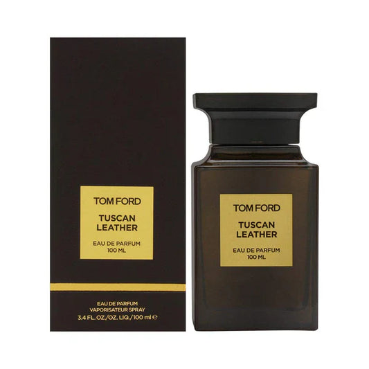 Tom Ford Tuscan Leather Eau de parfum bottle with packaging