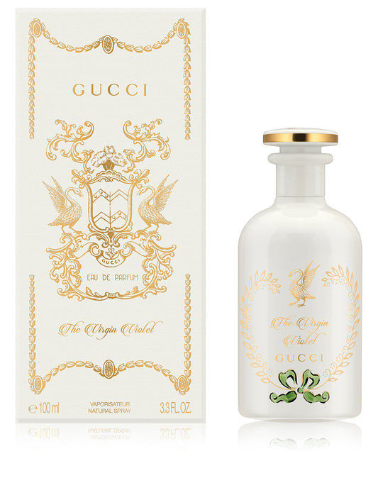 Gucci The Virgin Violet bottle with packaging