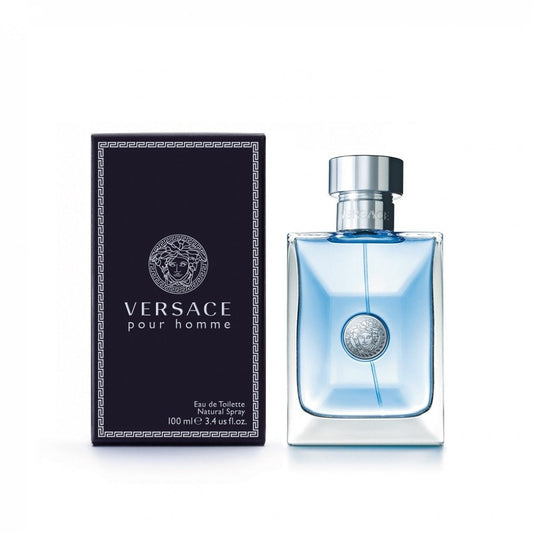 Versace Pour Homme bottle with packaging