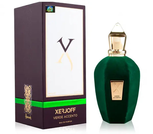 Verde Accento Eau de parfum bottle with packaging