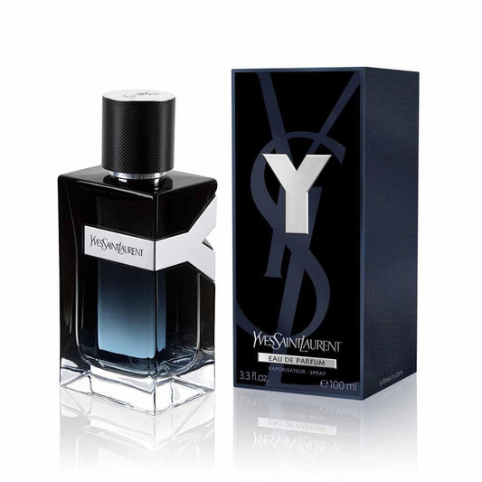 Y Yves Saint Laurent Eau de Parfum bottle with packaging